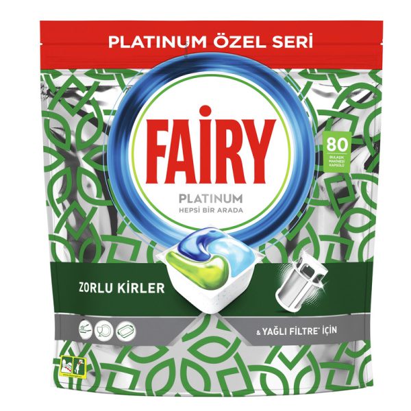 FAIRY Platinum Ozel dishwasher tablets, pack of 80