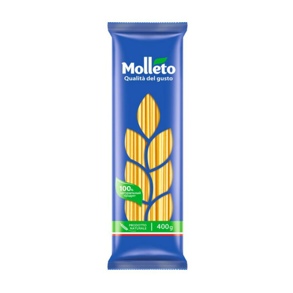 ماکارونی اسپاگتی مولتو ۴۰۰ گرمی Molleto Pasta