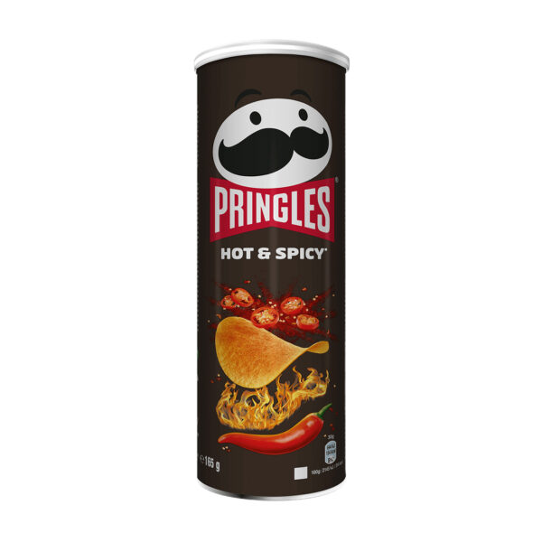 چیپس پرینگلز Pringles با طعم تند و ادویه‌دار – 165 گرمی
