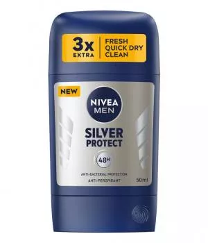مام استیک صابونی ضد تعریق مدل سیلور پروتکت مردانه نیوا (NIVEA) Silver Protect