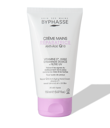 کرم دست ضد پیری برای انواع پوست های بایفاس (BYPHASSE) Anti-Age Q10 150ml